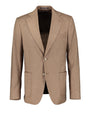 Ness Brown Linen Stretch Jacket