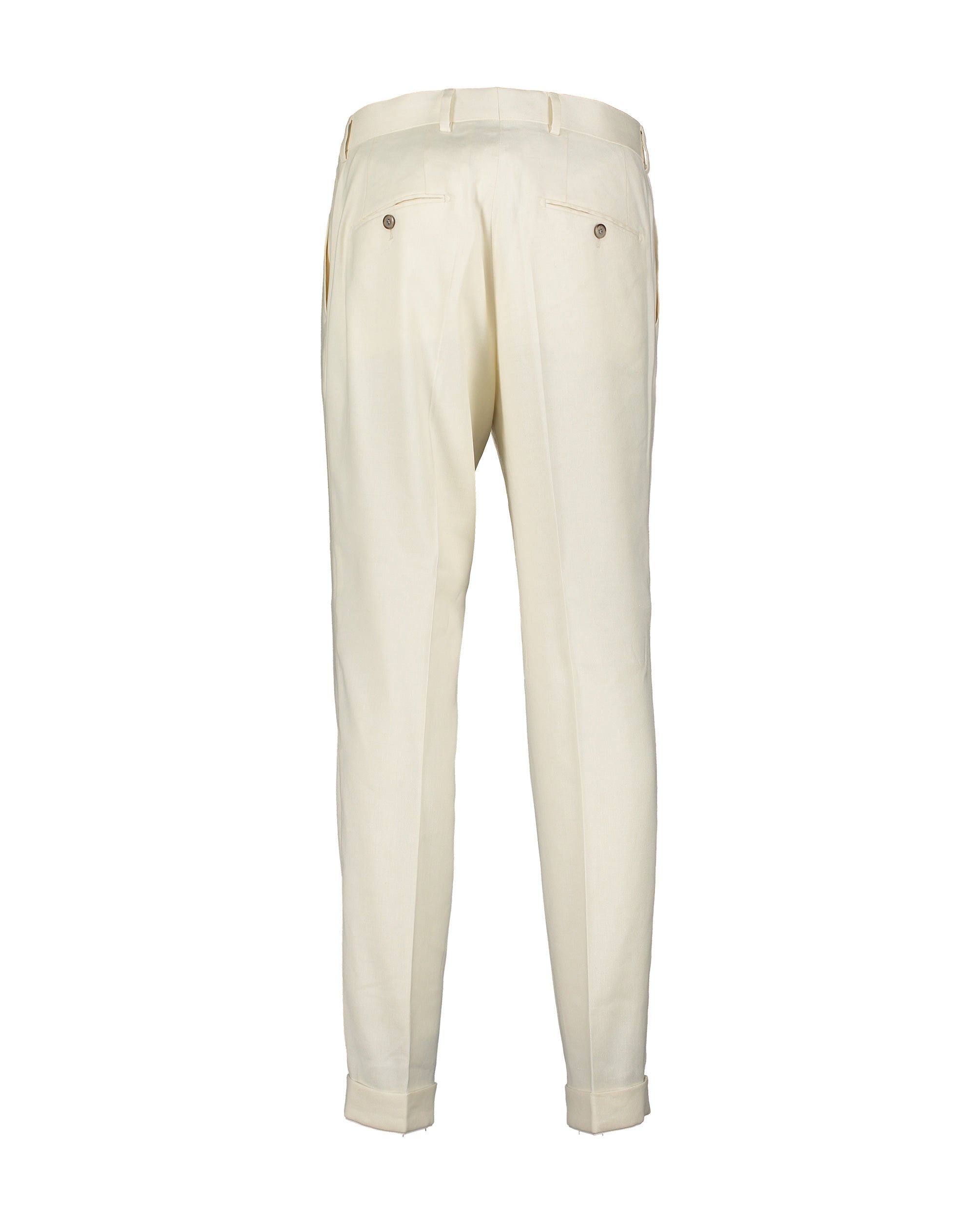 Alex White Linen Stretch Trousers