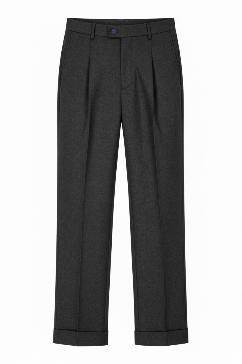 Sonny Grey Wide Flannel Trousers