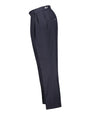Brett Navy High Twist Trouser