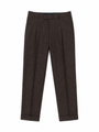 Sonny Wide Dark Brown High Twist Trousers