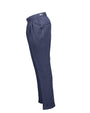 Brett Blue Wool Seersucker Trousers