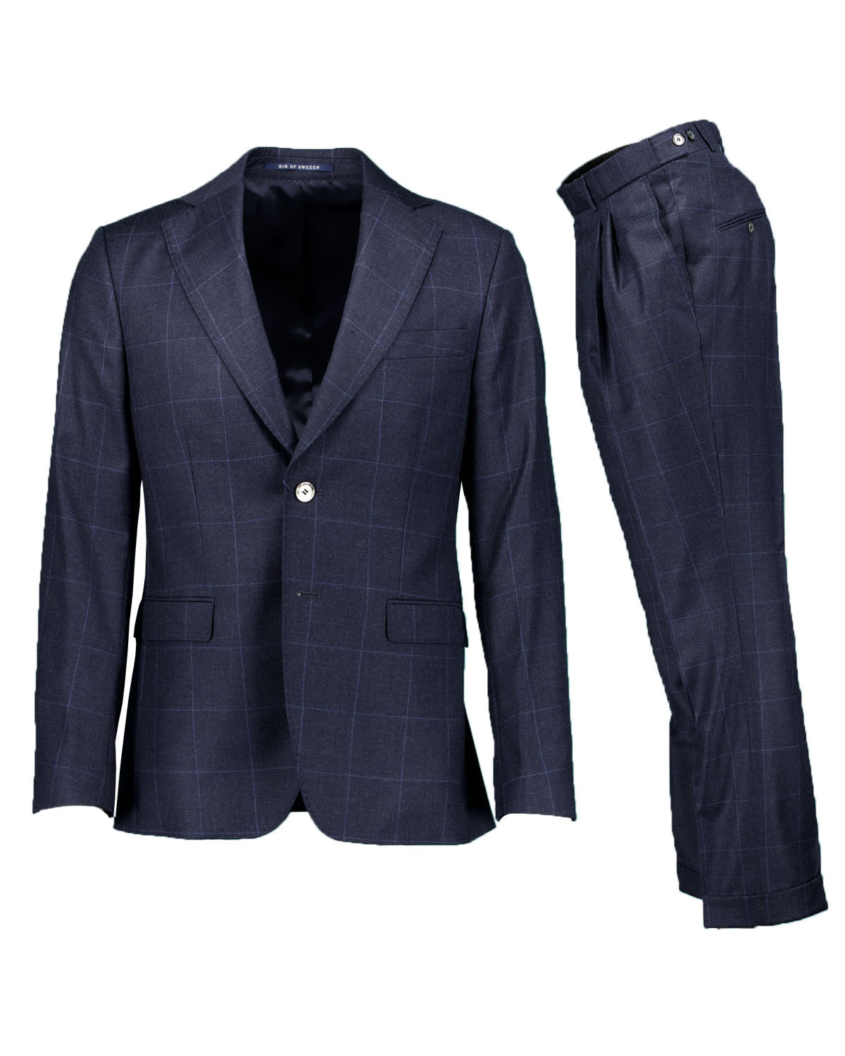 Eliot Navy Windowpane Suit