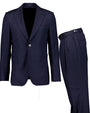 Eliot Navy Window pane suit
