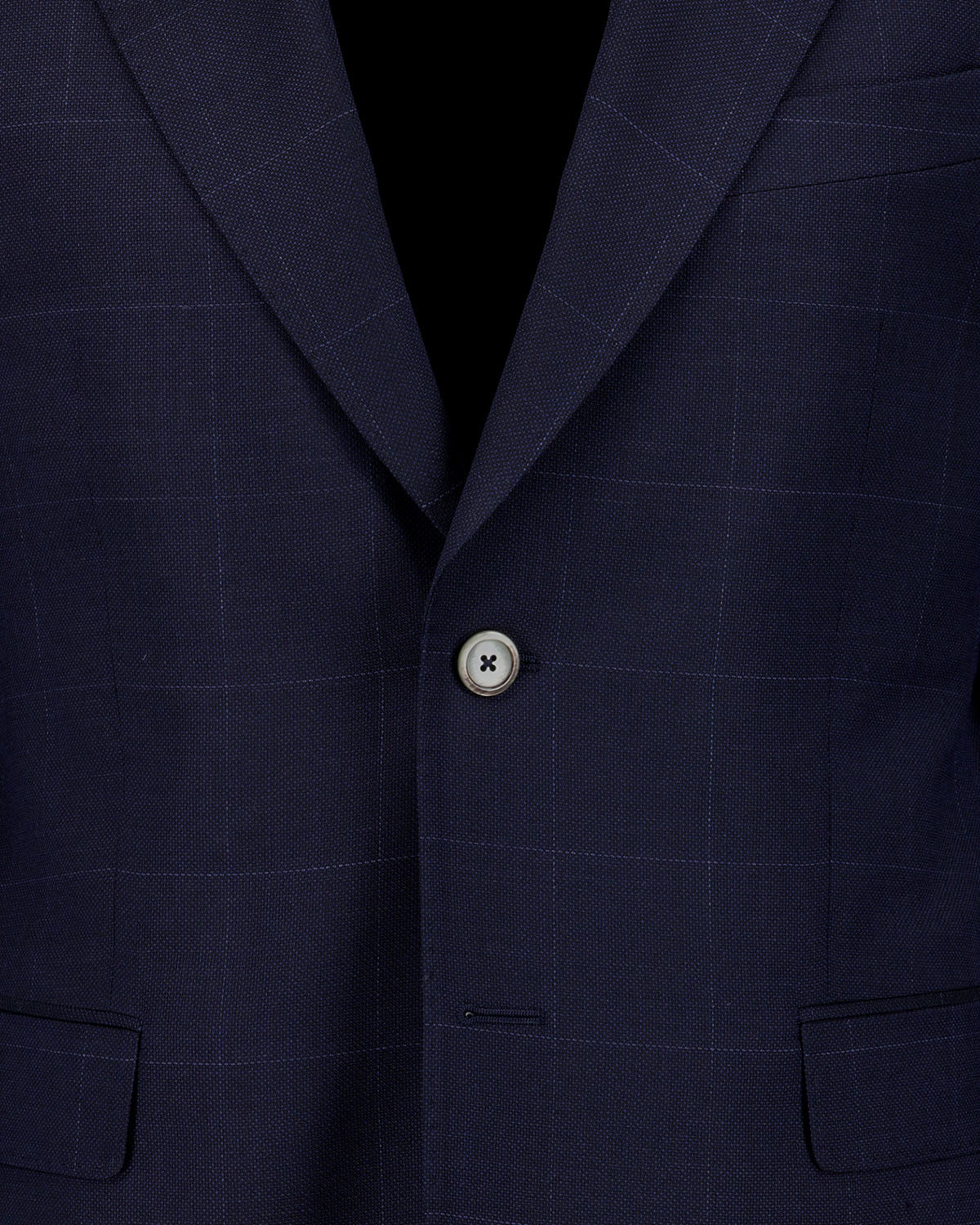 Eliot Navy Window pane suit