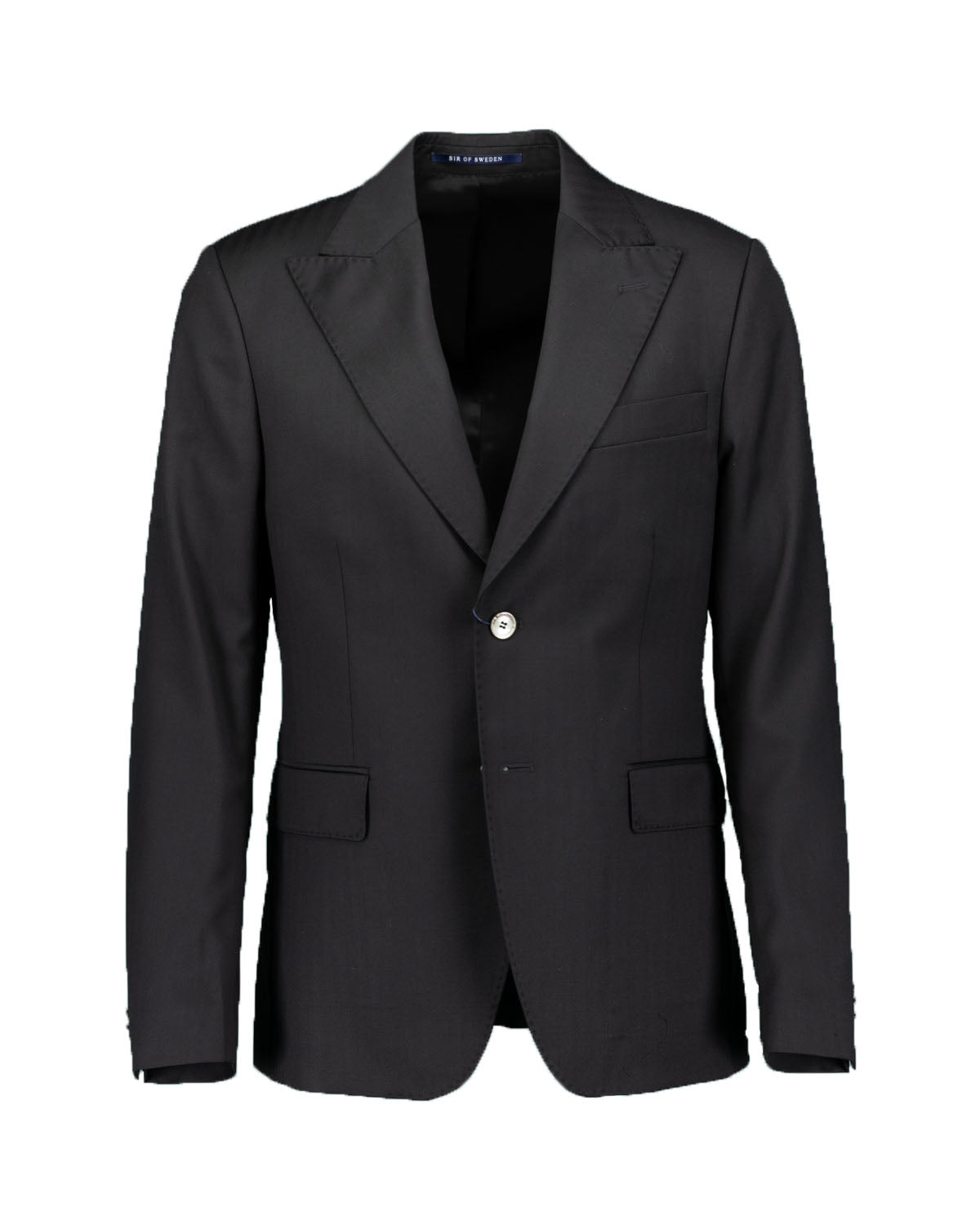 Harvey Black 3-piece Herringbone Suit