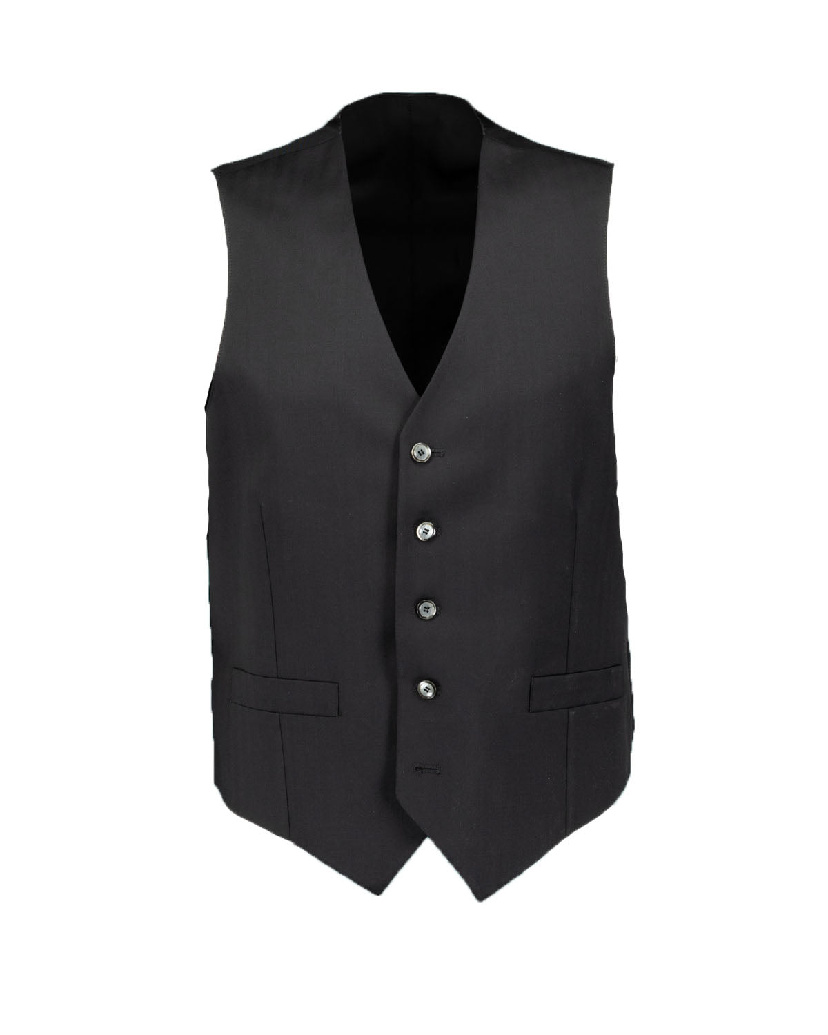 Harvey Black 3-piece Herringbone Suit