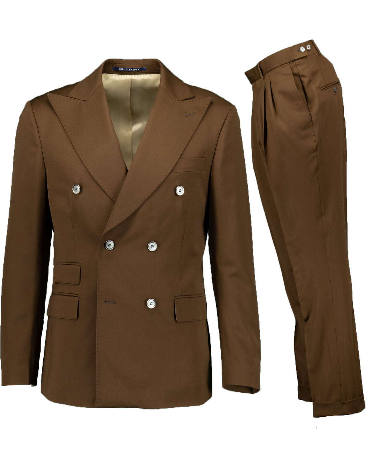 Bugsy Brown Cashmere Suit