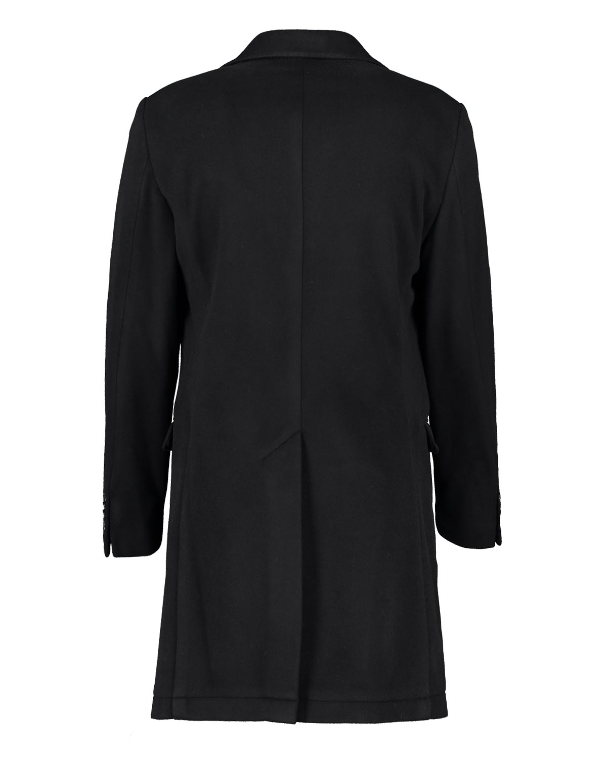 Black coat on a white background