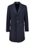 Navy blue coat on a white background
