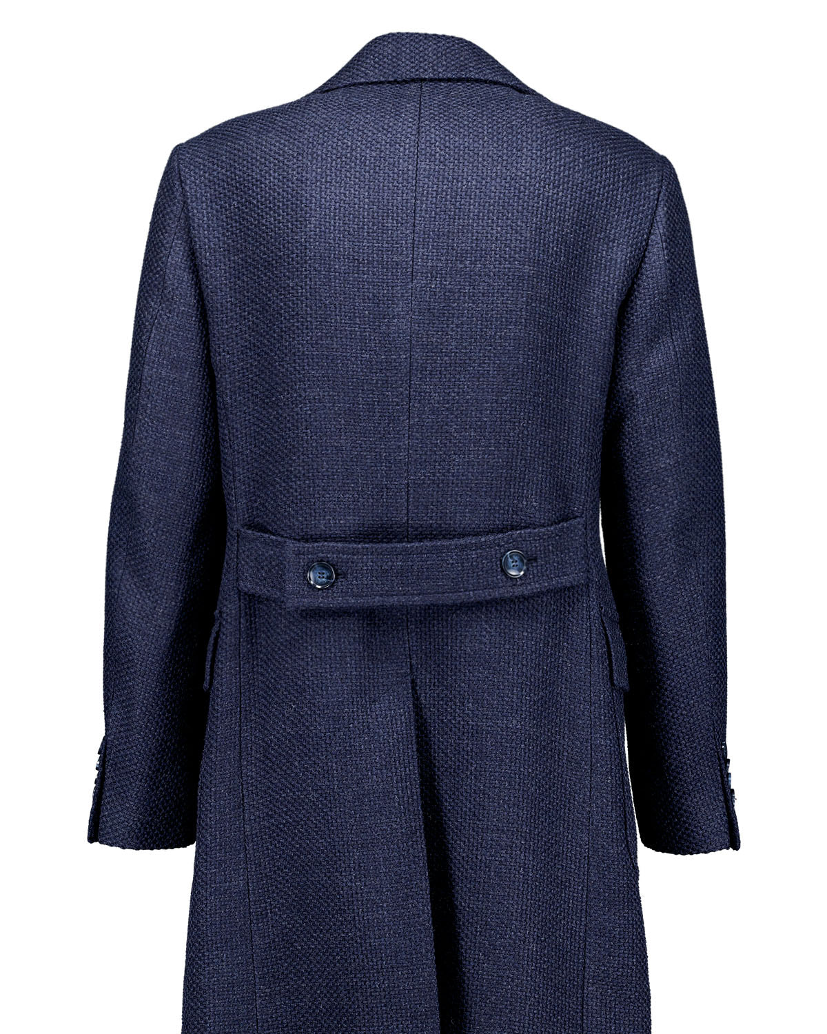 Coppola Blue Basket Weave Polo Coat