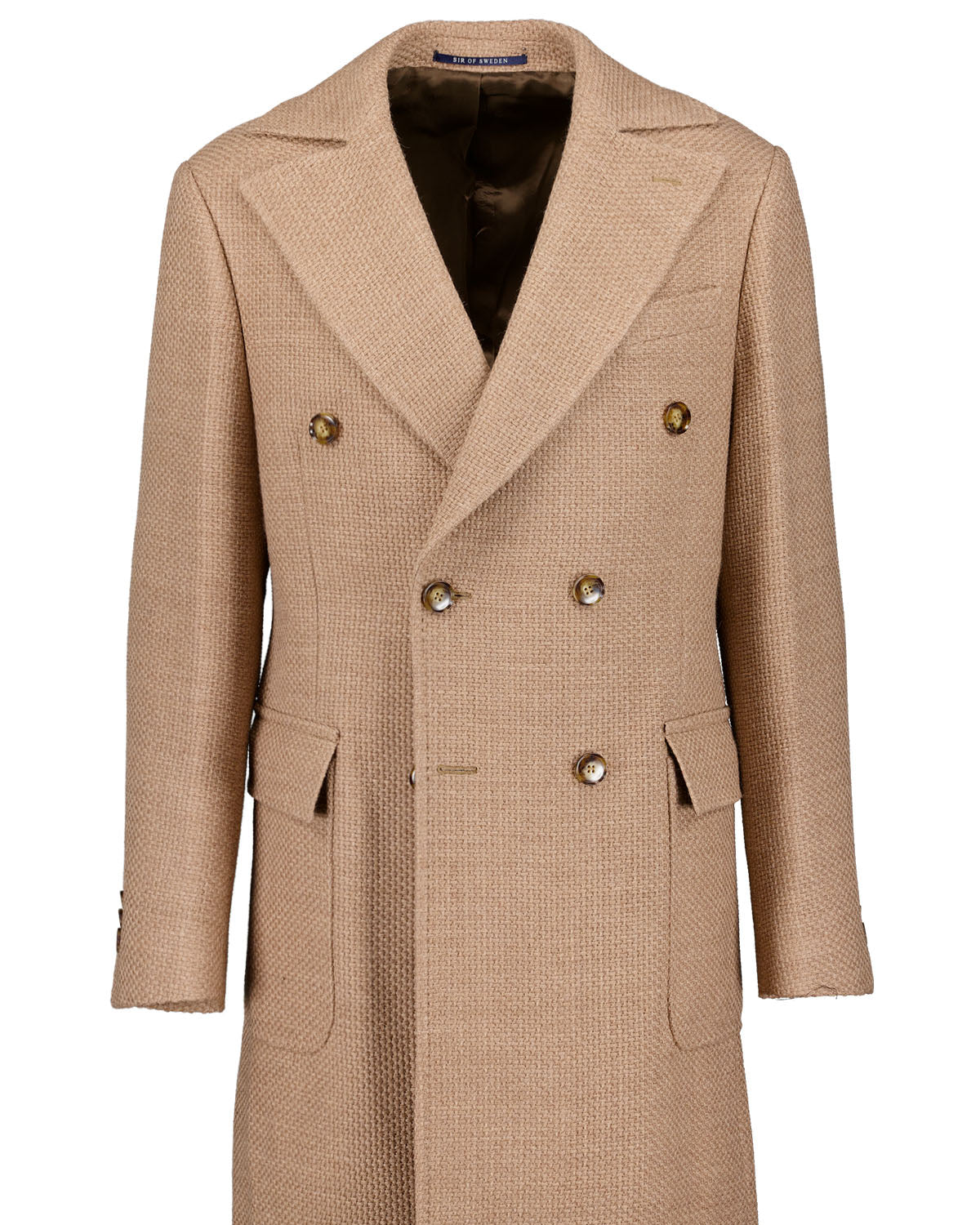 Coppola Beige Basket Weave Polo Coat