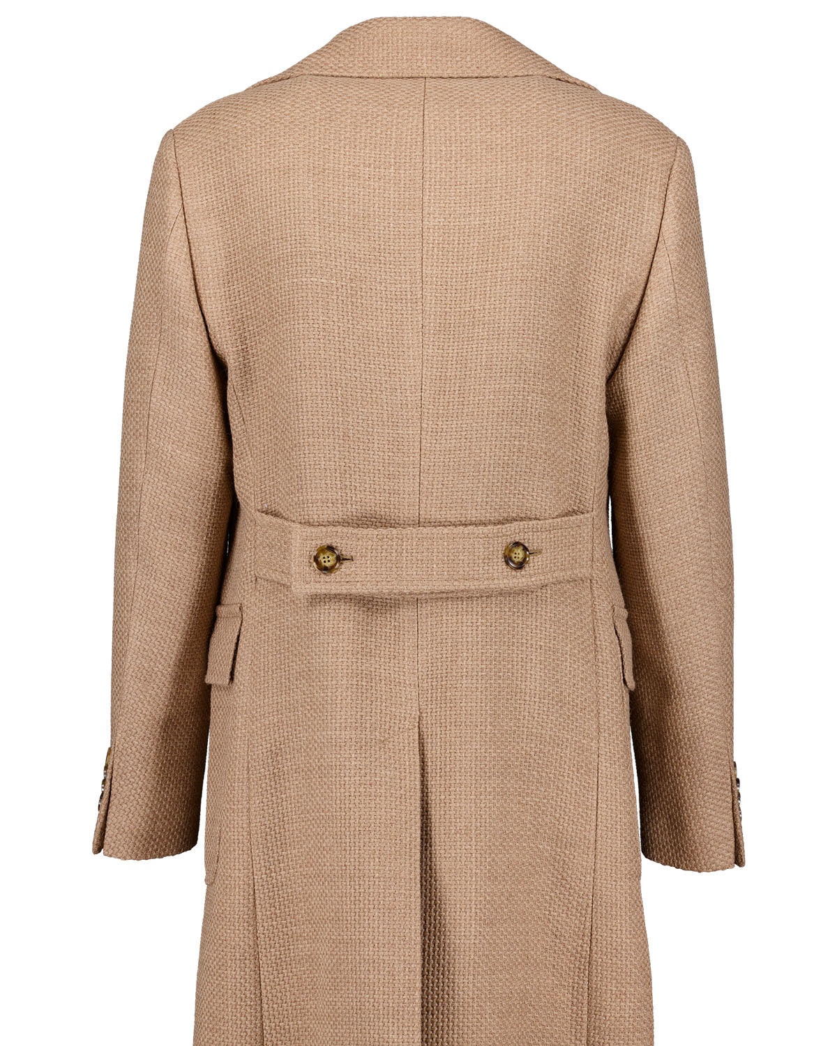 Coppola Beige Basket Weave Polo Coat