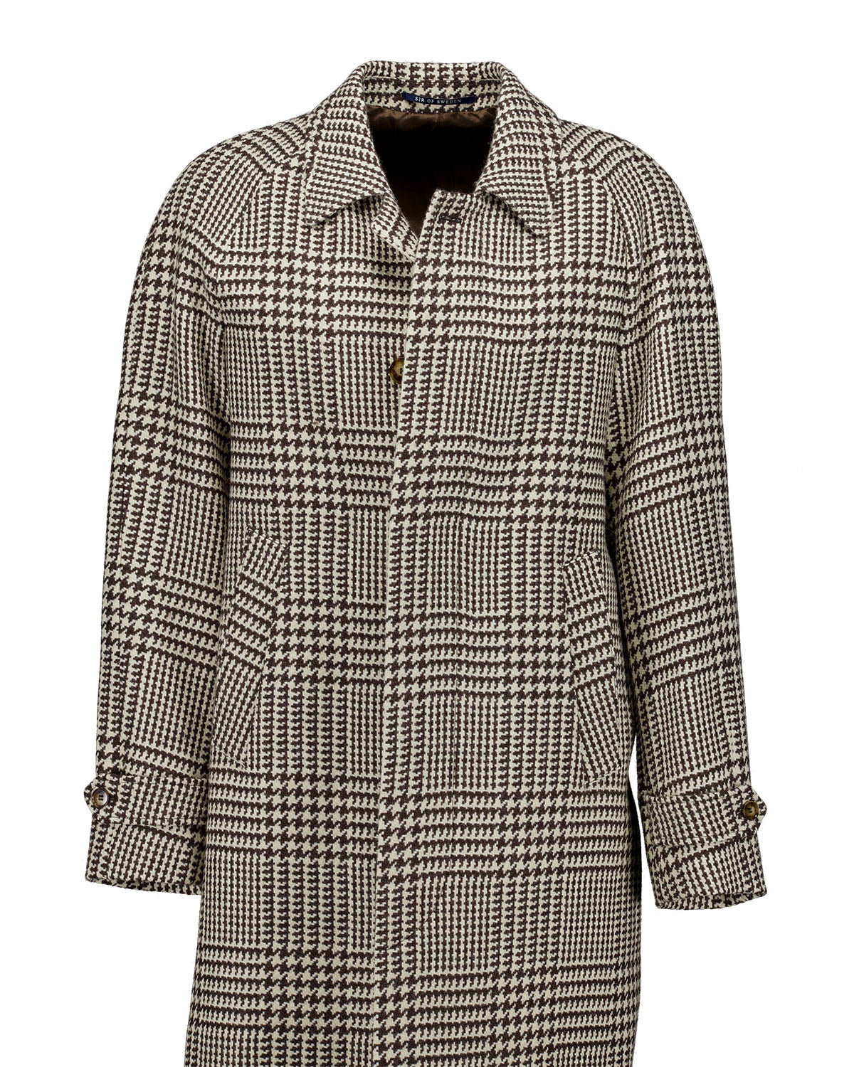 Matrix Brown/White Raglan Coat
