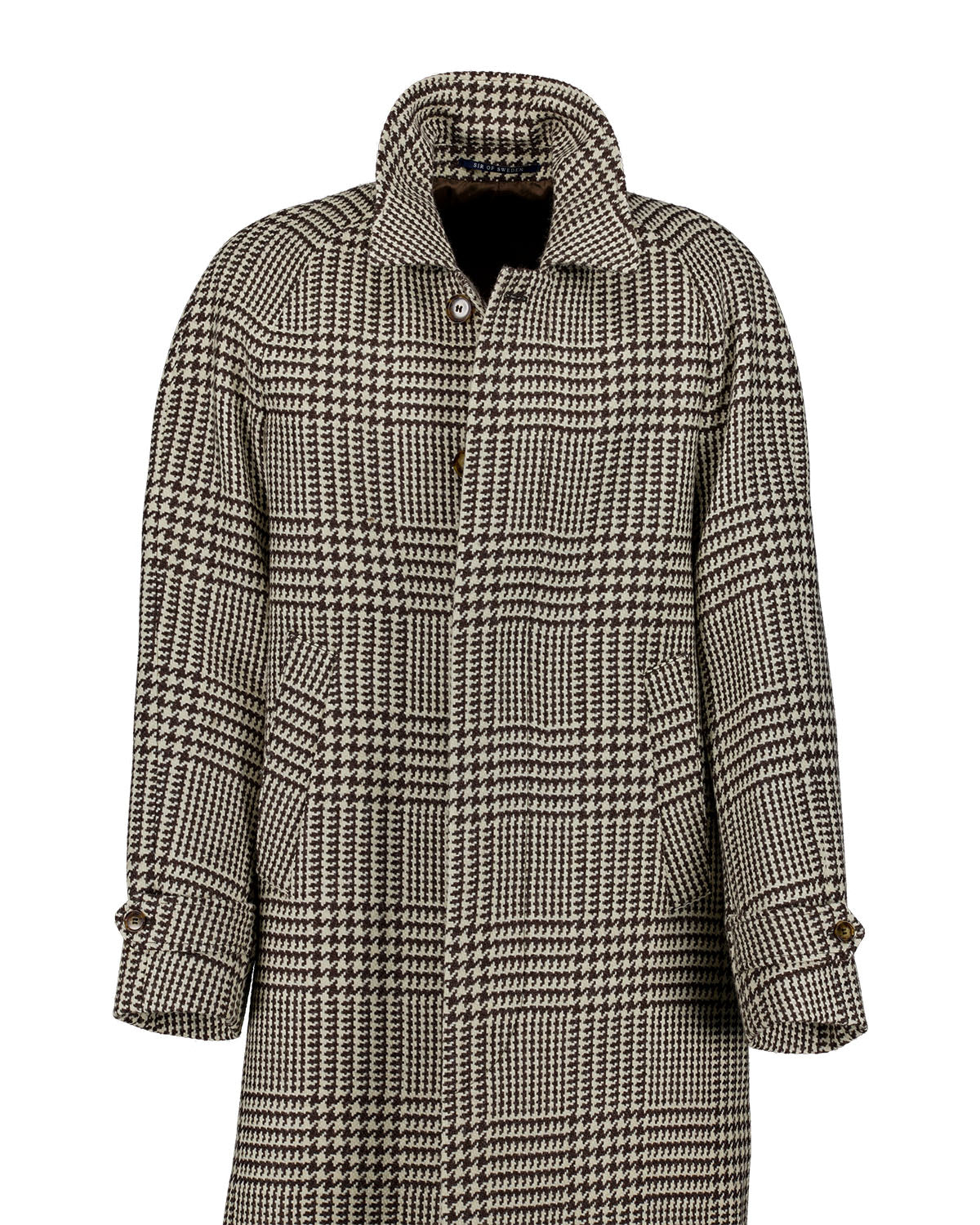Matrix Brown/White Raglan Coat