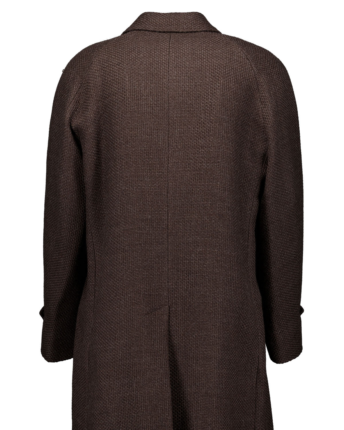 Matrix Brown Basket Weave Raglan Coat