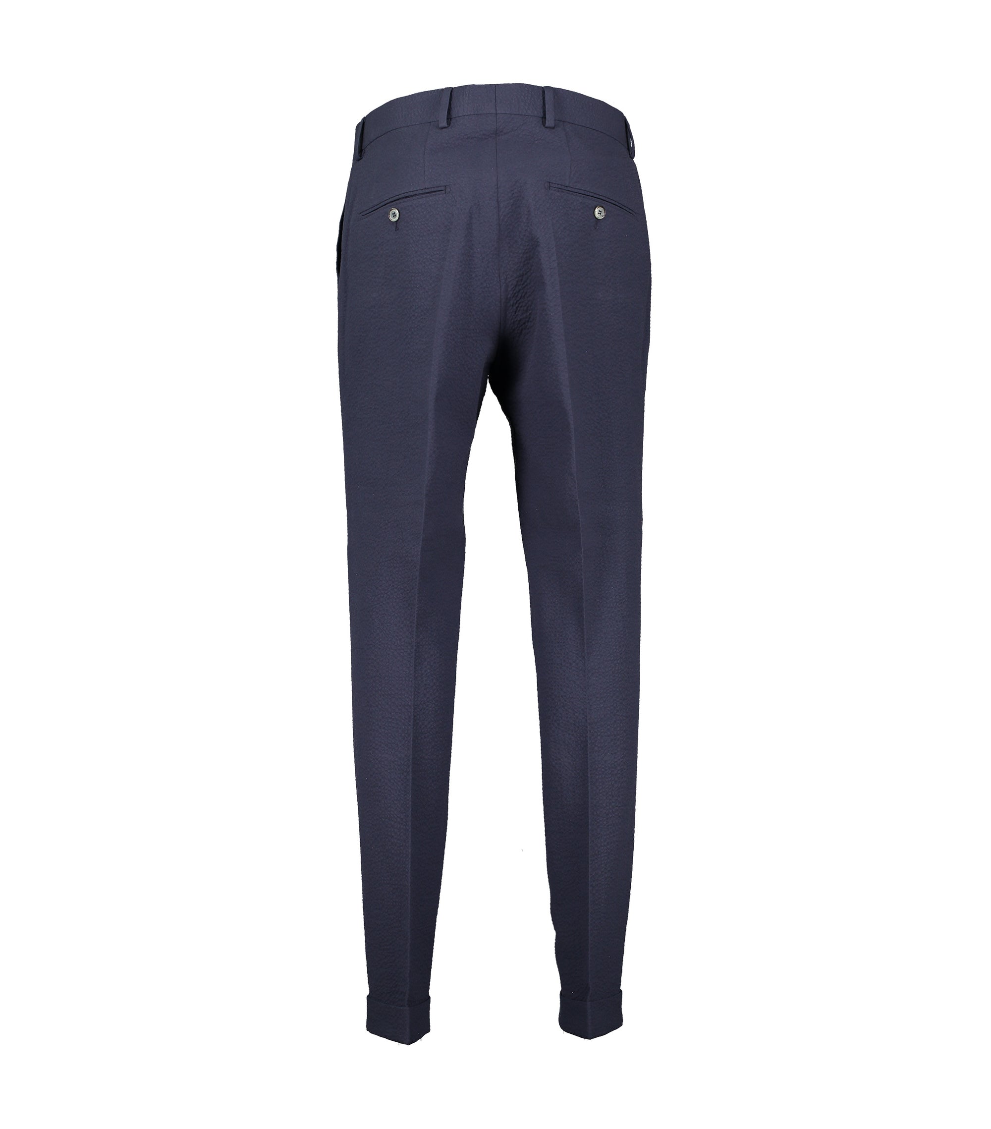 Alex Navy Seersucker Trousers