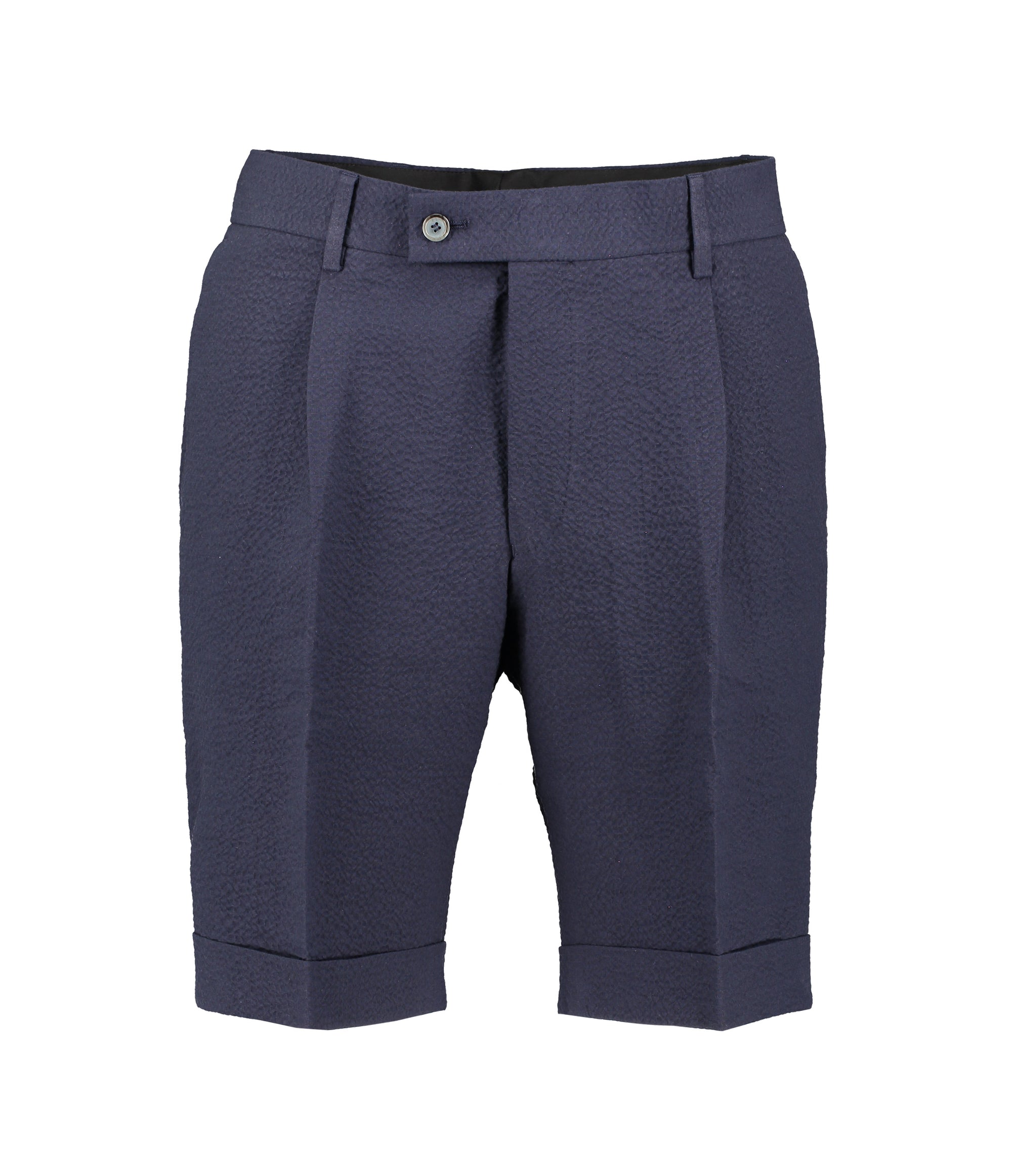 Charlie Navy Seersucker Shorts