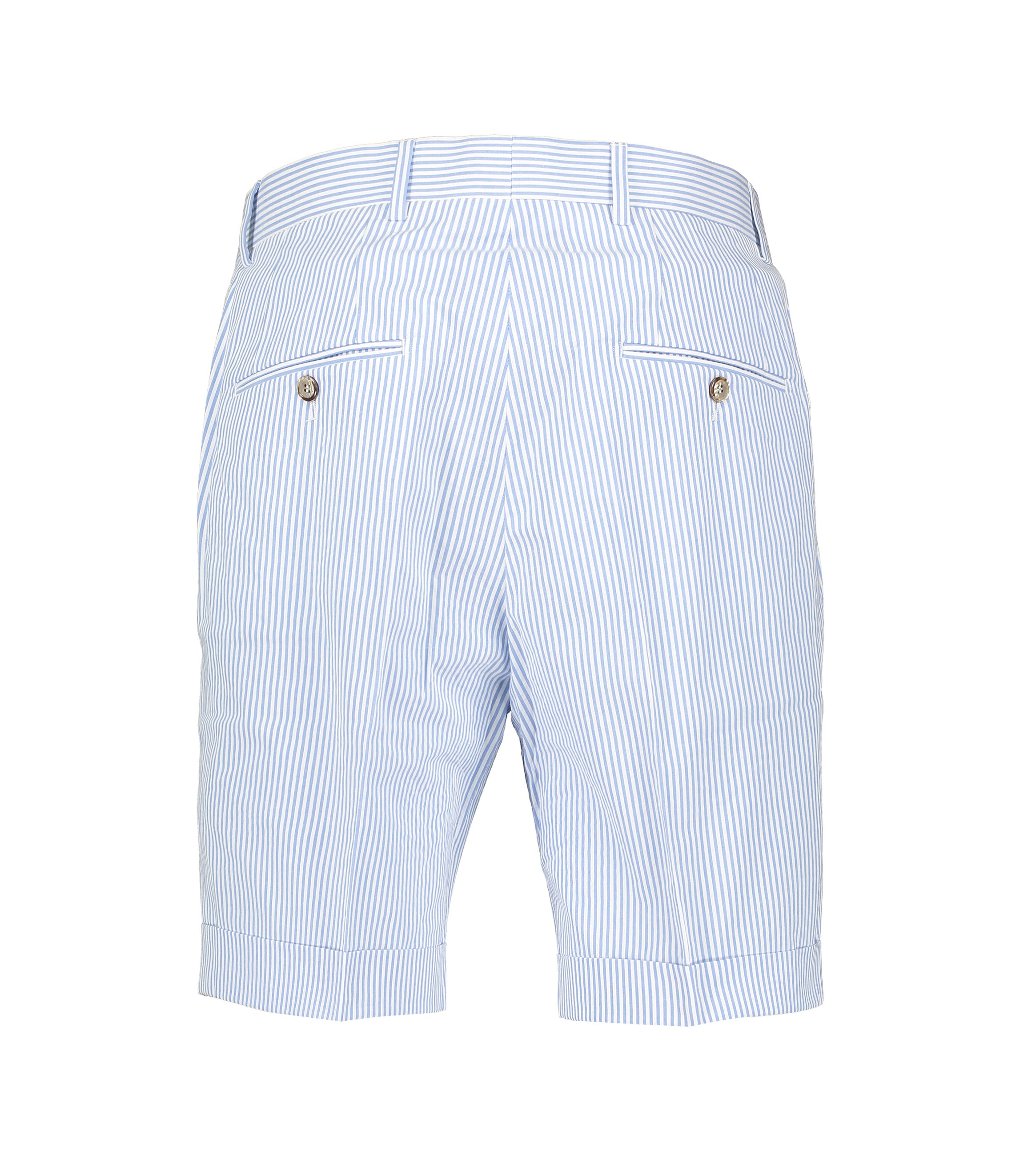 Charlie Light Blue Striped Seersucker Shorts