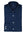 Folded navy blue denim shirt with visible brand logo on a white background