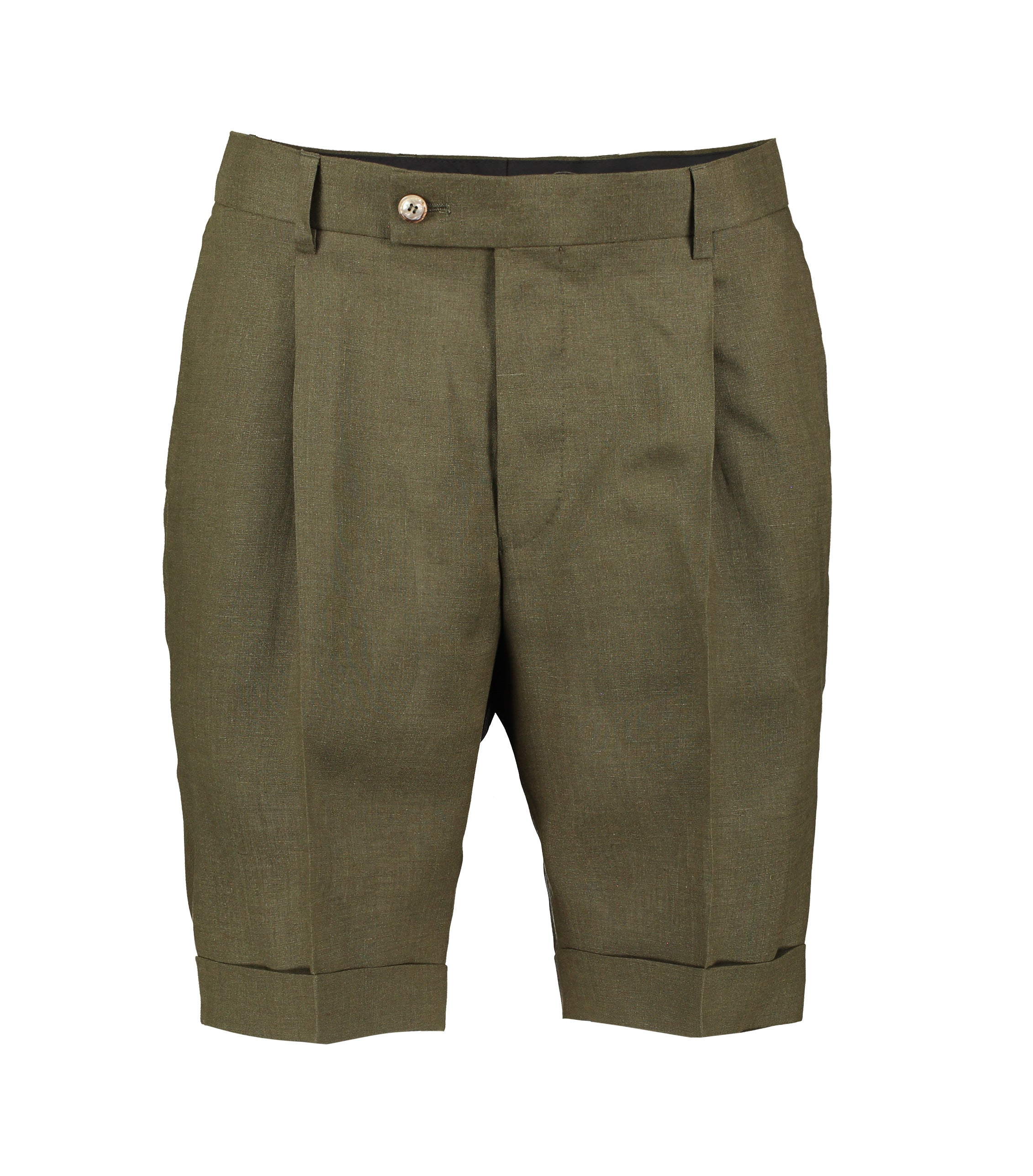 Charlie Green Linen Shorts