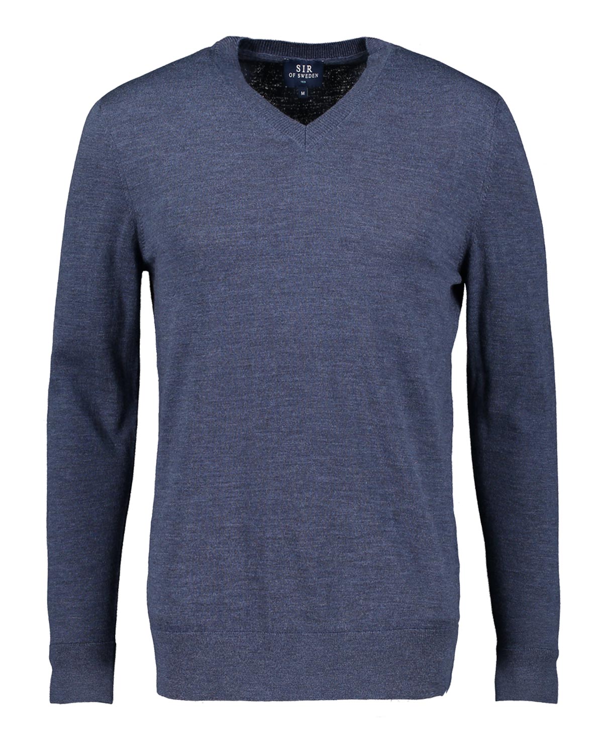 Blue sweater on a white background