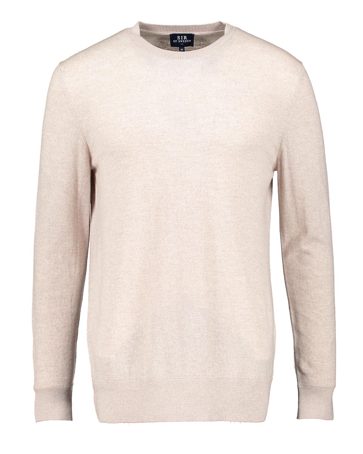 Beige sweater on a white background
