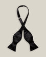 Butterfly Black Satin Bow Tie