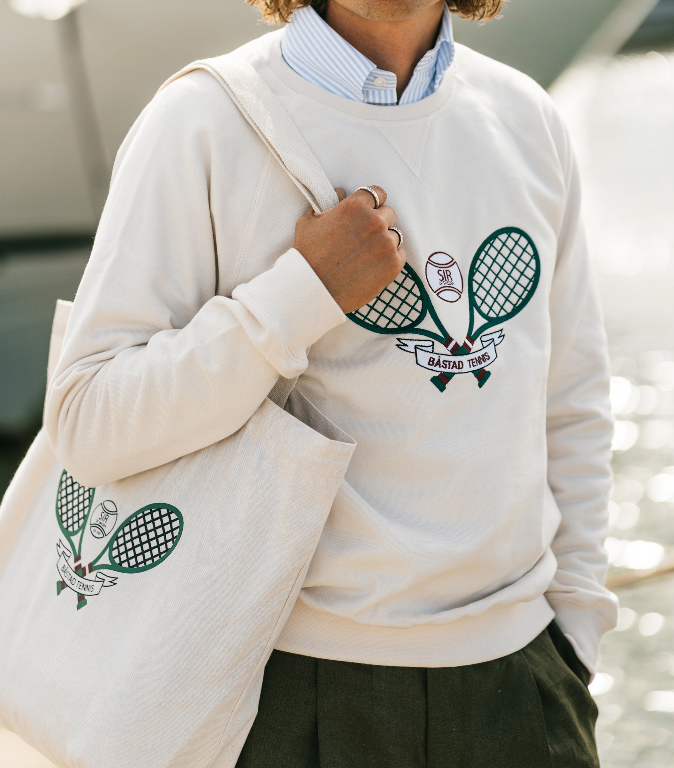Ash Off White College Tennis Sweater