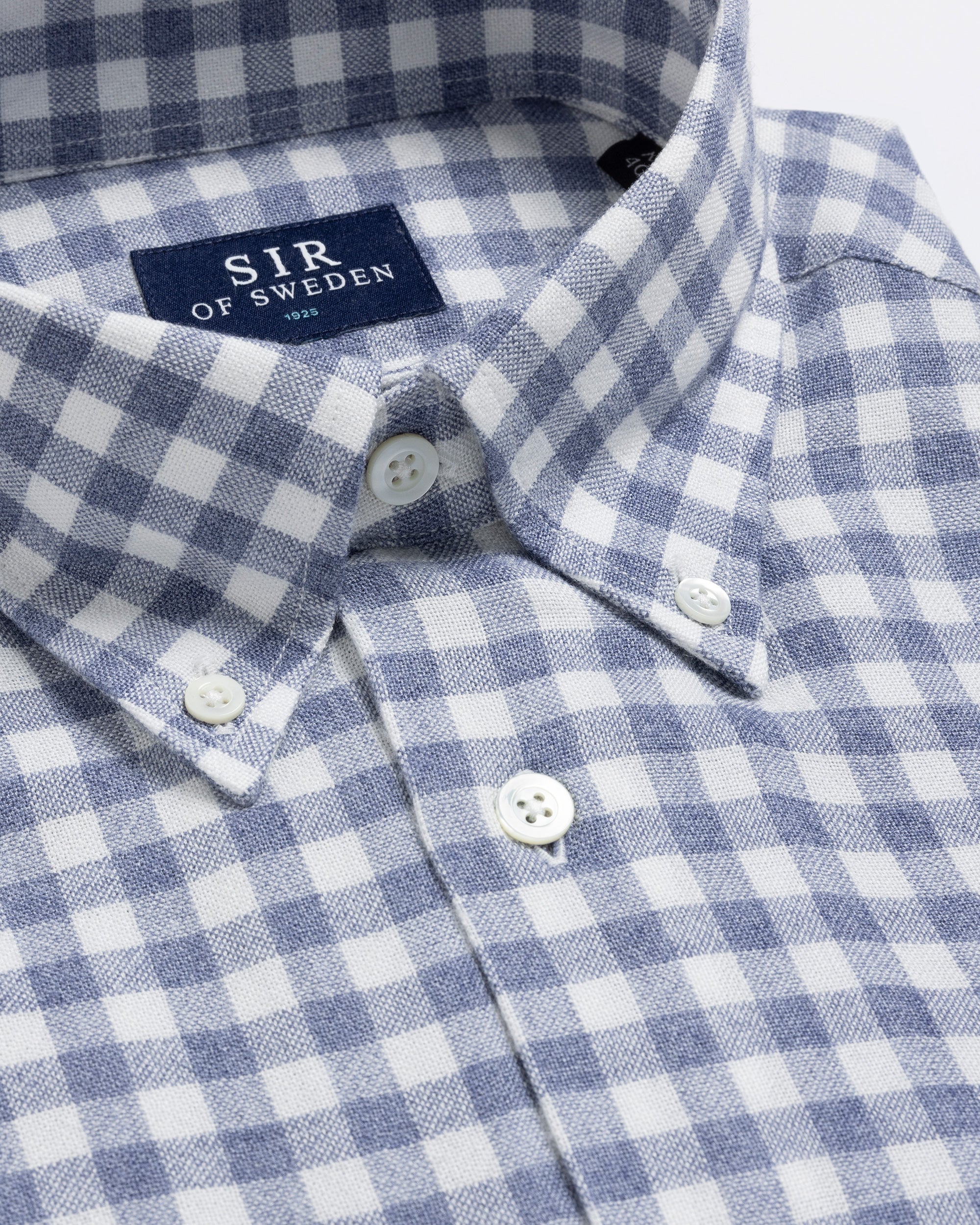 Jerry Blue Checked Wool Modal Shirt