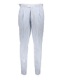 Alex Light Blue Striped Seersucker Trousers