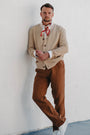 Crockett Camel Linen Slacks
