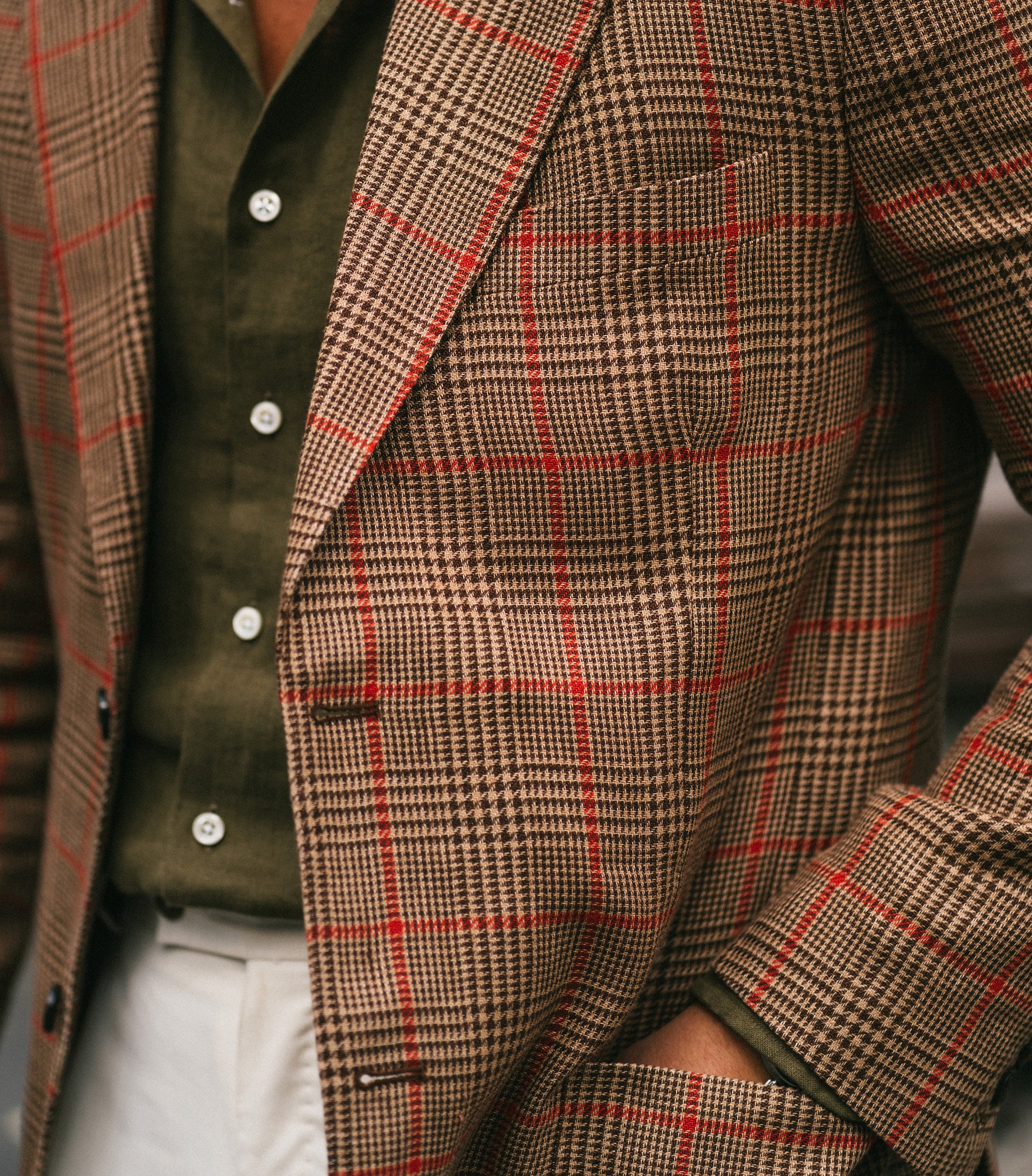 Riviera Brown Prince of Wales Check Jacket