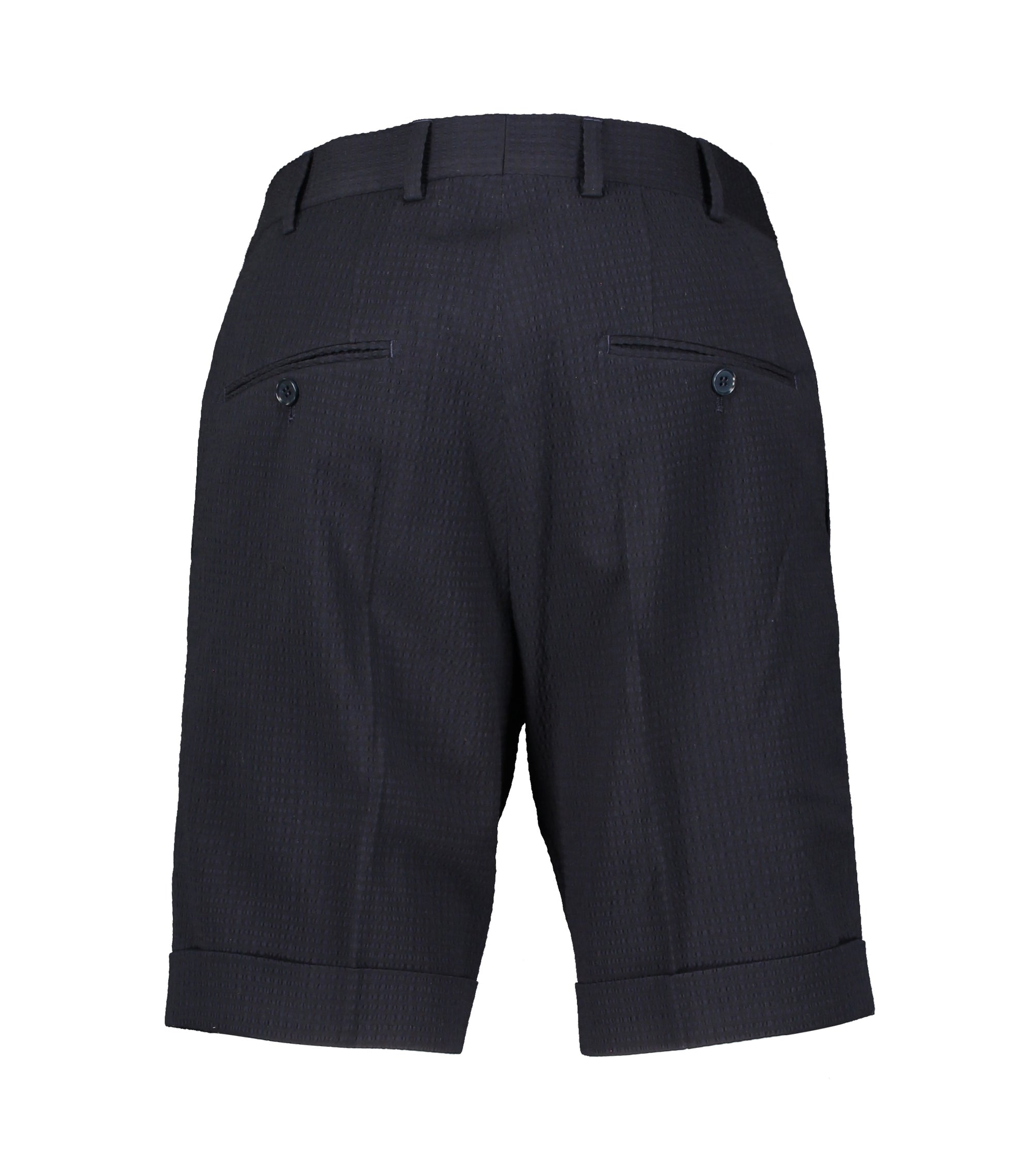 Charlie Navy Seersucker Shorts