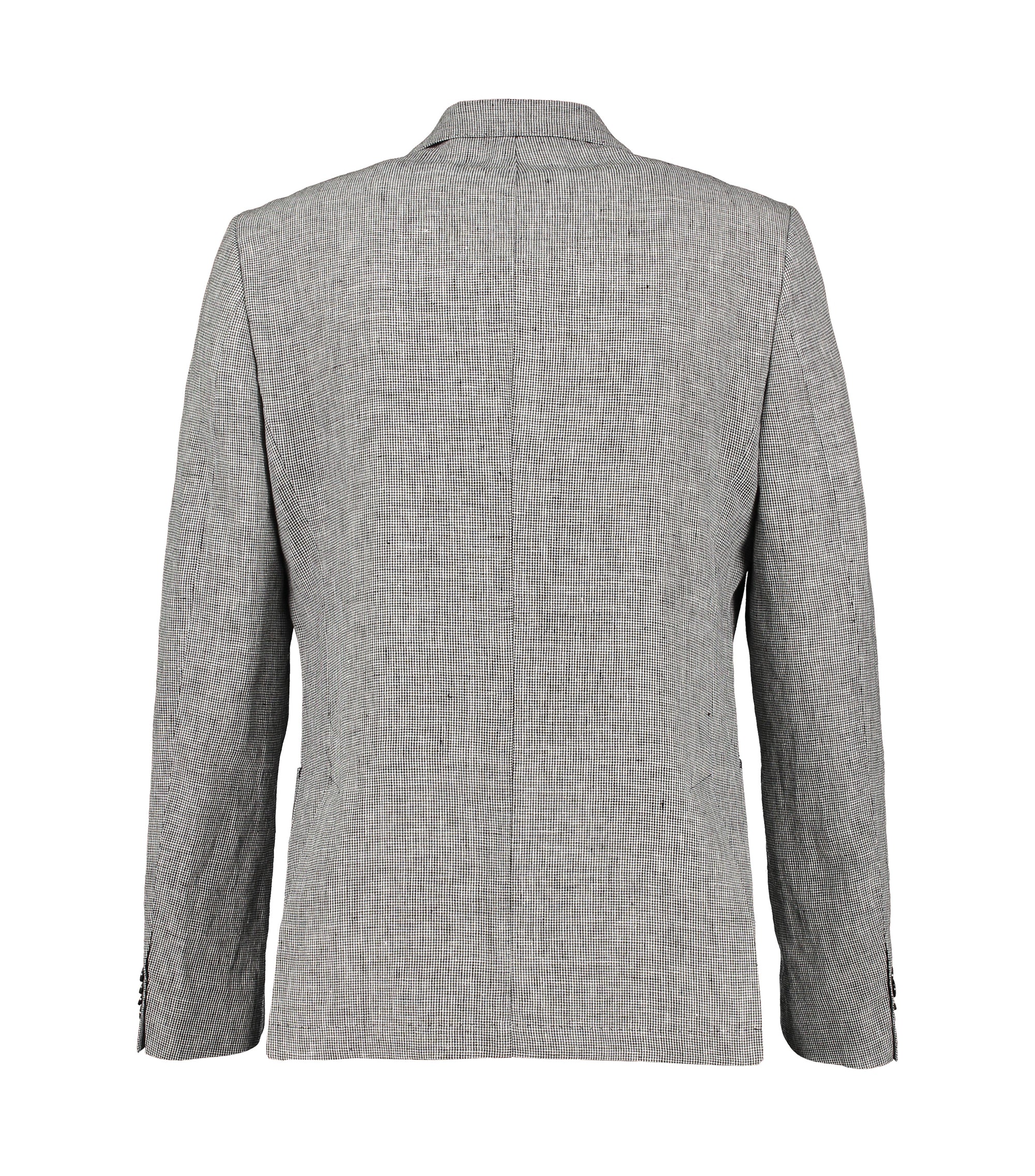 Ness Houndstooth Linen Jacket