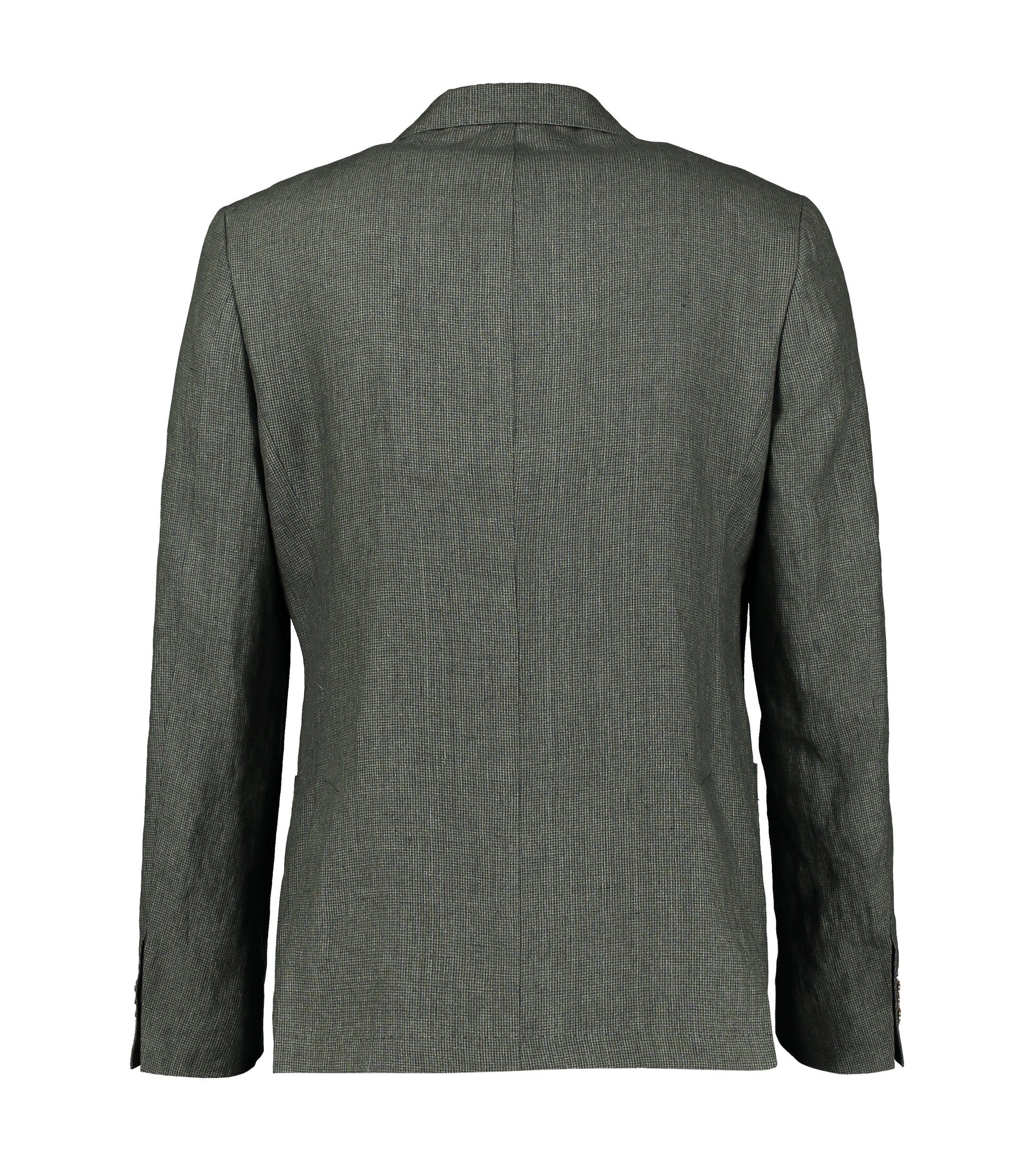 Ness Green Houndstooth Linen Jacket