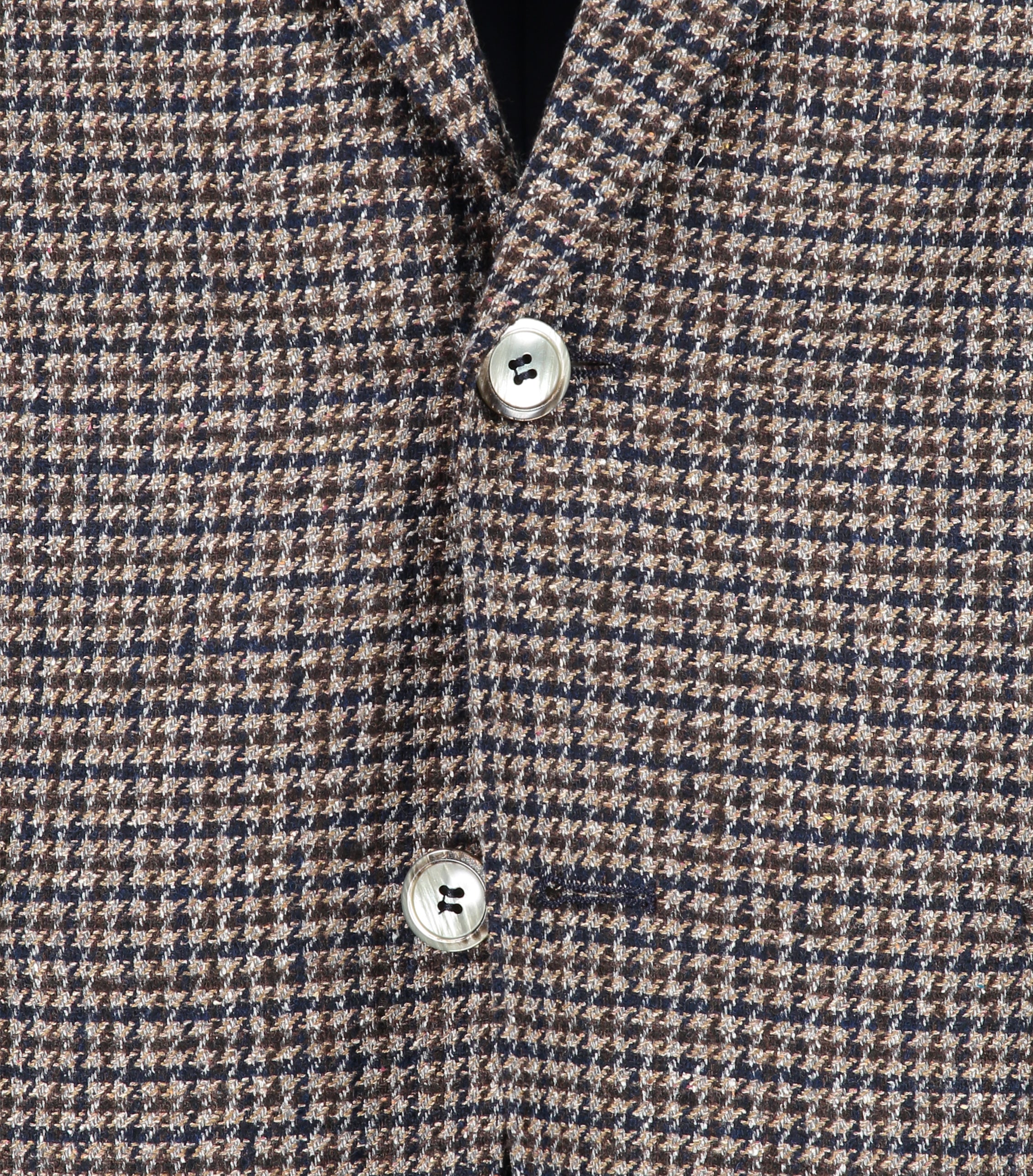 Eliot Brown and Blue Houndstooth Jacket