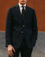 Ness Navy Linen Jacket