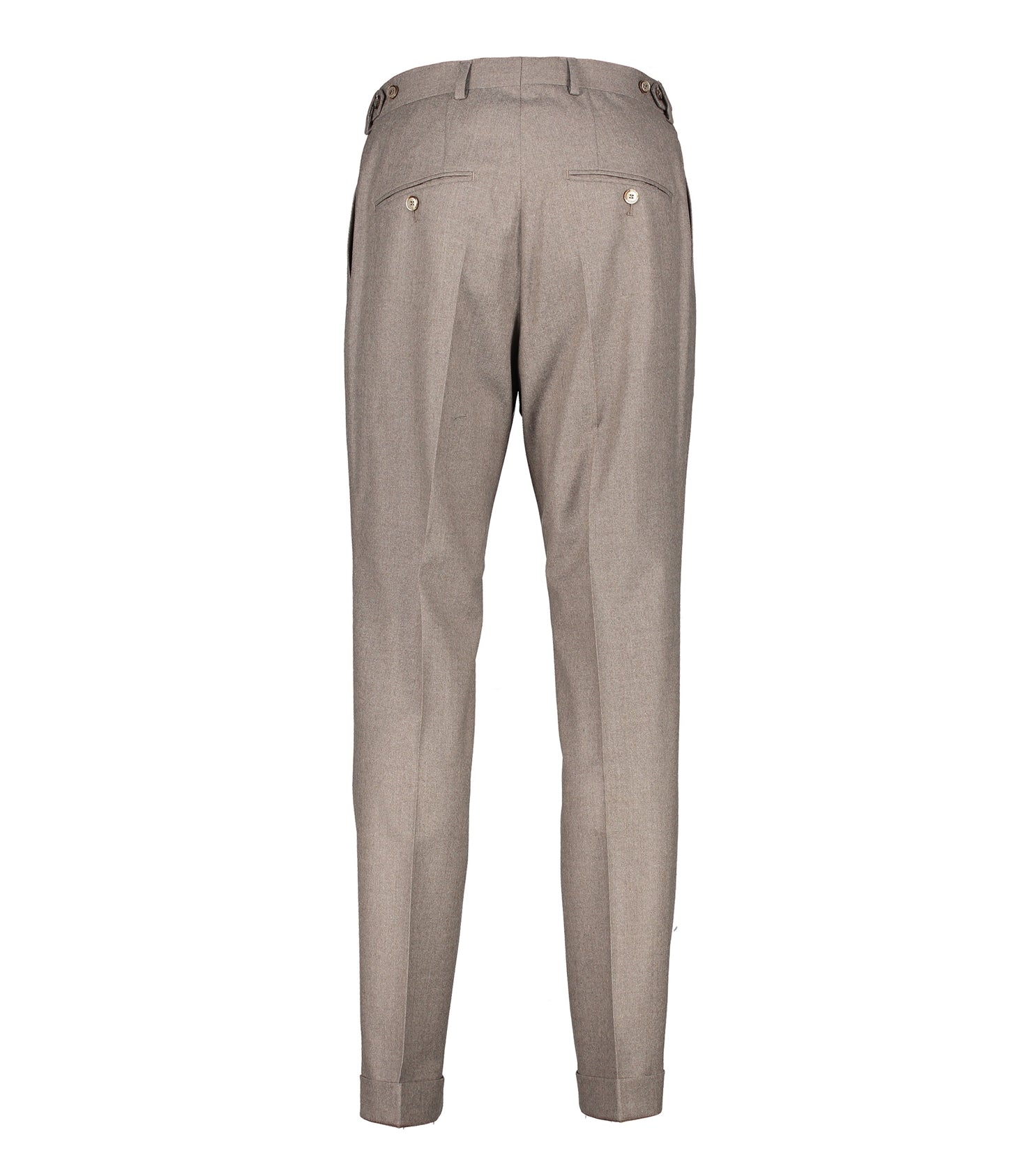 Brett Beige Flannel Trousers