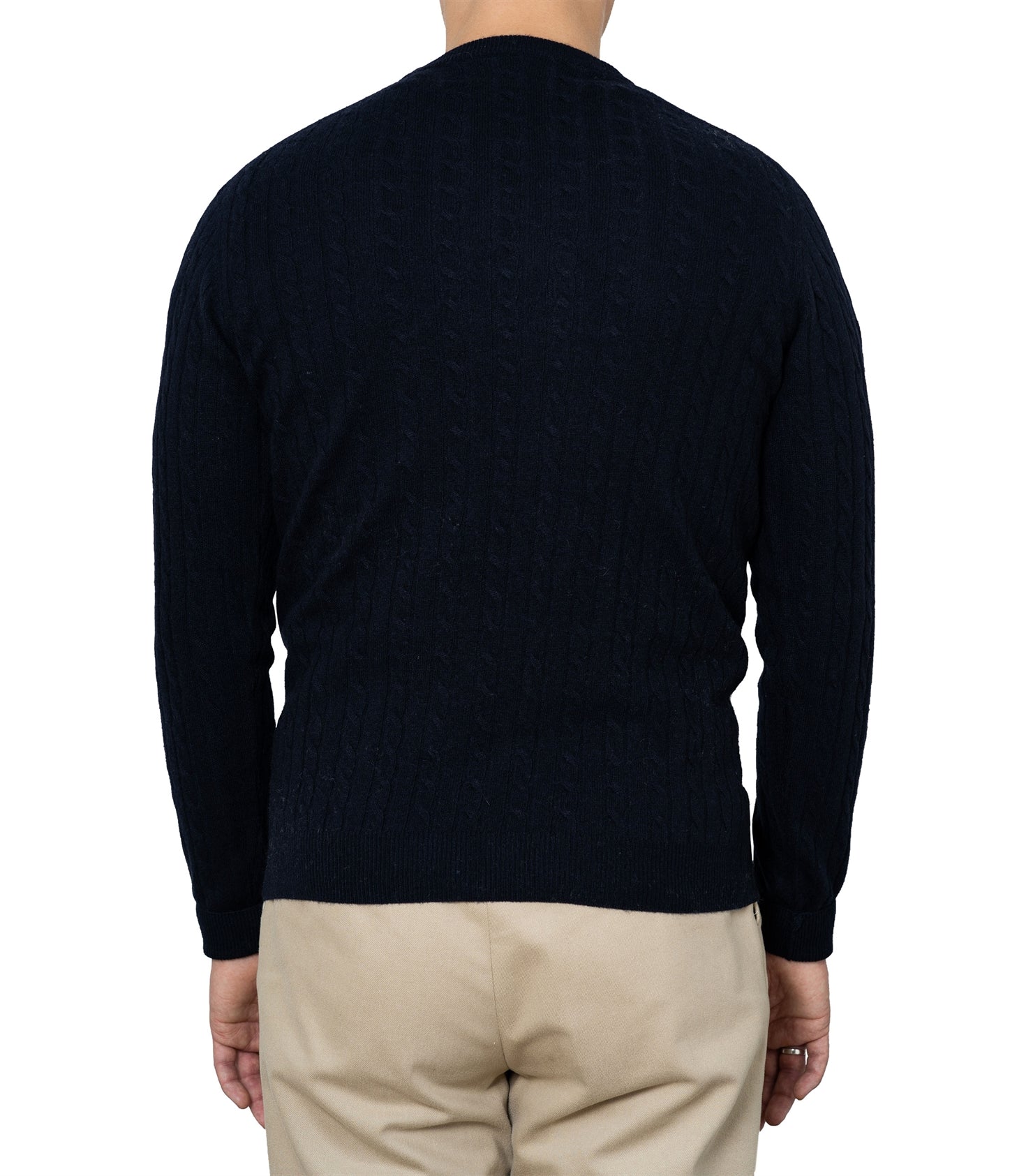 Enar Navy Cable Knit Sweater