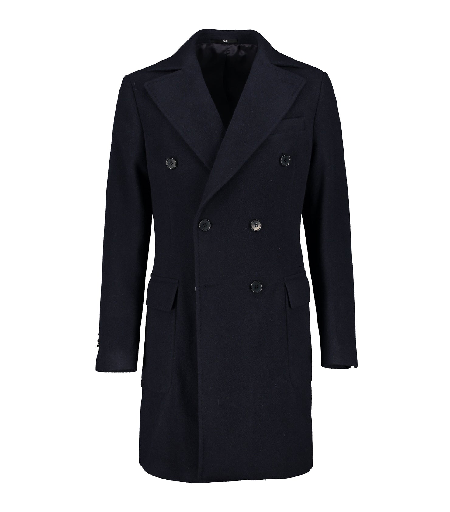 Corleone Navy Double-Breasted Polo Coat