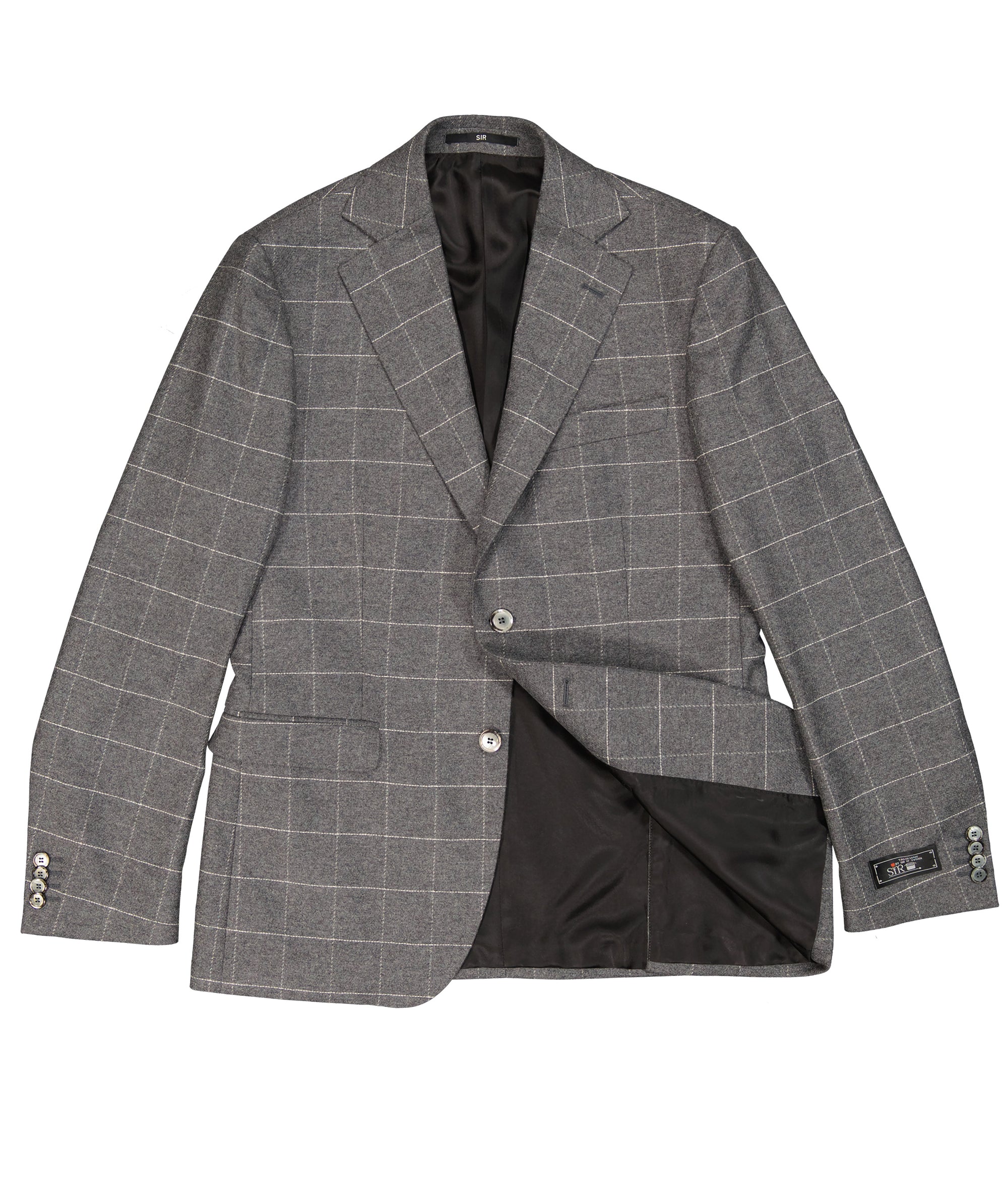 Eliot Grey Windowpane Jacket