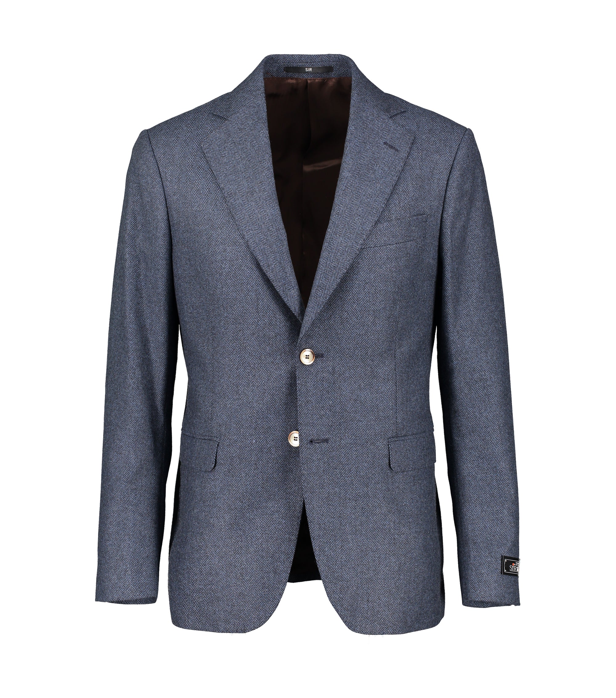 Eliot Blue Herringbone Jacket