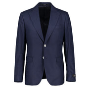 Eliot Navy Flannel Stretch Jacket