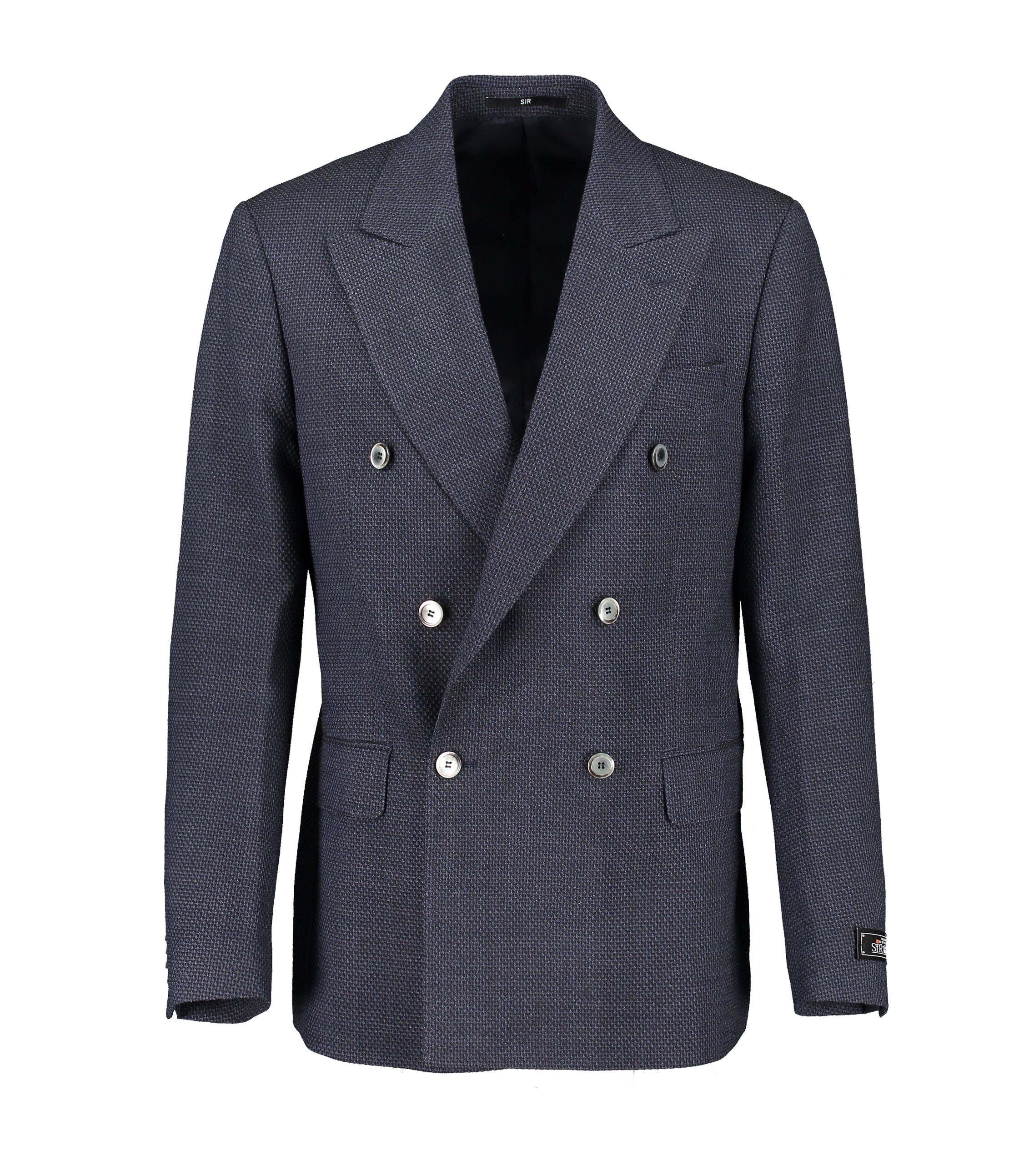 Ralph Navy Double-Breasted Stretch Jacket